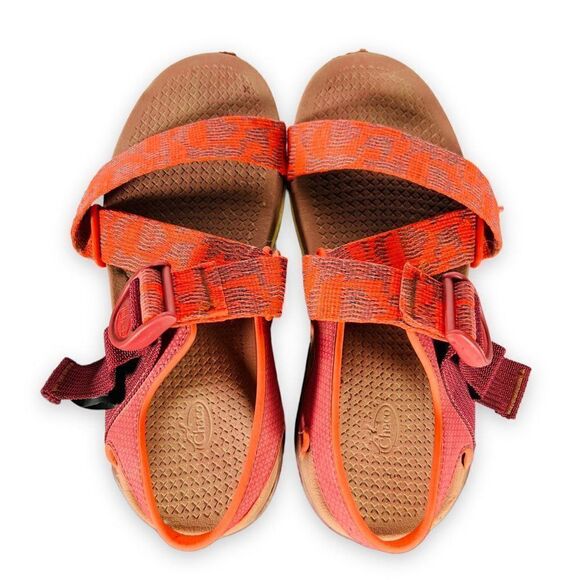 Chaco Confluence Grenadine Sports Sandals Reddish Orange J106934 Women's 7 - Picture 10 of 10